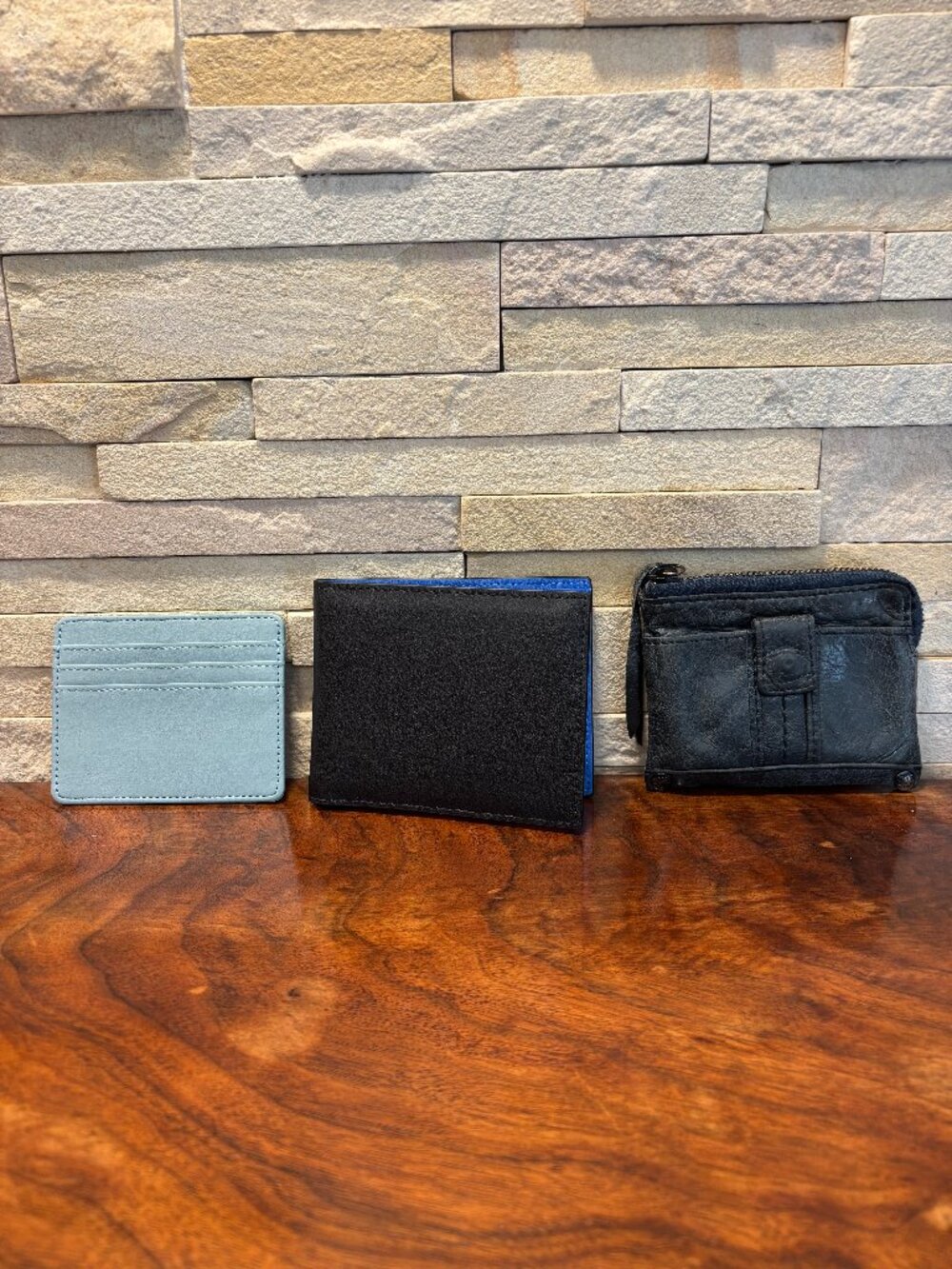 Men's Leather Wallet Lot (3 Pieces) - Featuring Baggy Port Japan